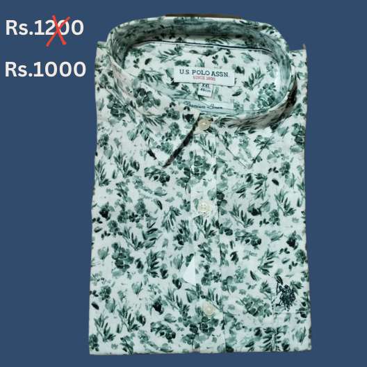 Printed Men Casual Cotton Shirt